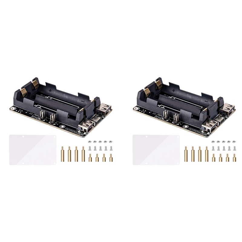 Raspberry Pi Uninterrupted Power Supply Ups 18650 - AA08-2X для Raspberry Pi 4, блок