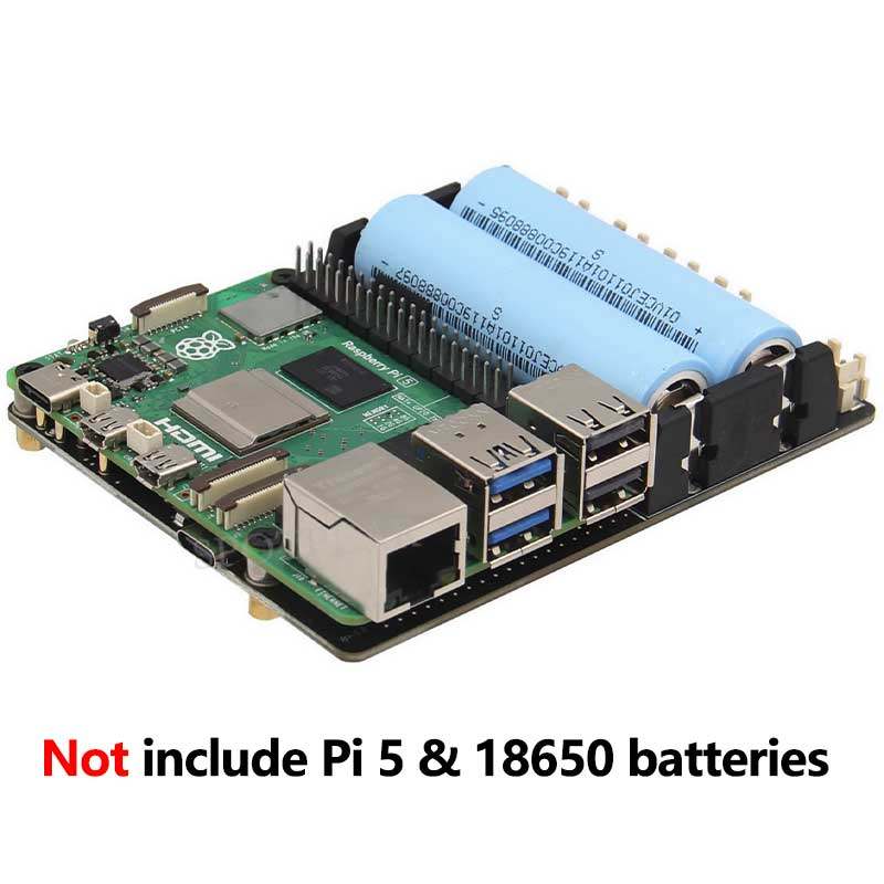 Raspberry Pi Uninterrupted Power Supply Ups 18650 - Плата расширения управления питанием X1201 для