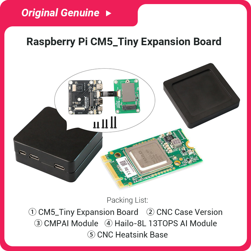 Raspberry Pi Ai Kit Hailo-8L - Полный комплект CM5 Tiny с модулем