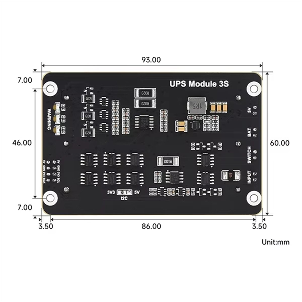 Raspberry Pi Uninterrupted Power Supply Ups 18650 - Persevering-для Raspberry Pi 5 UPS HAT