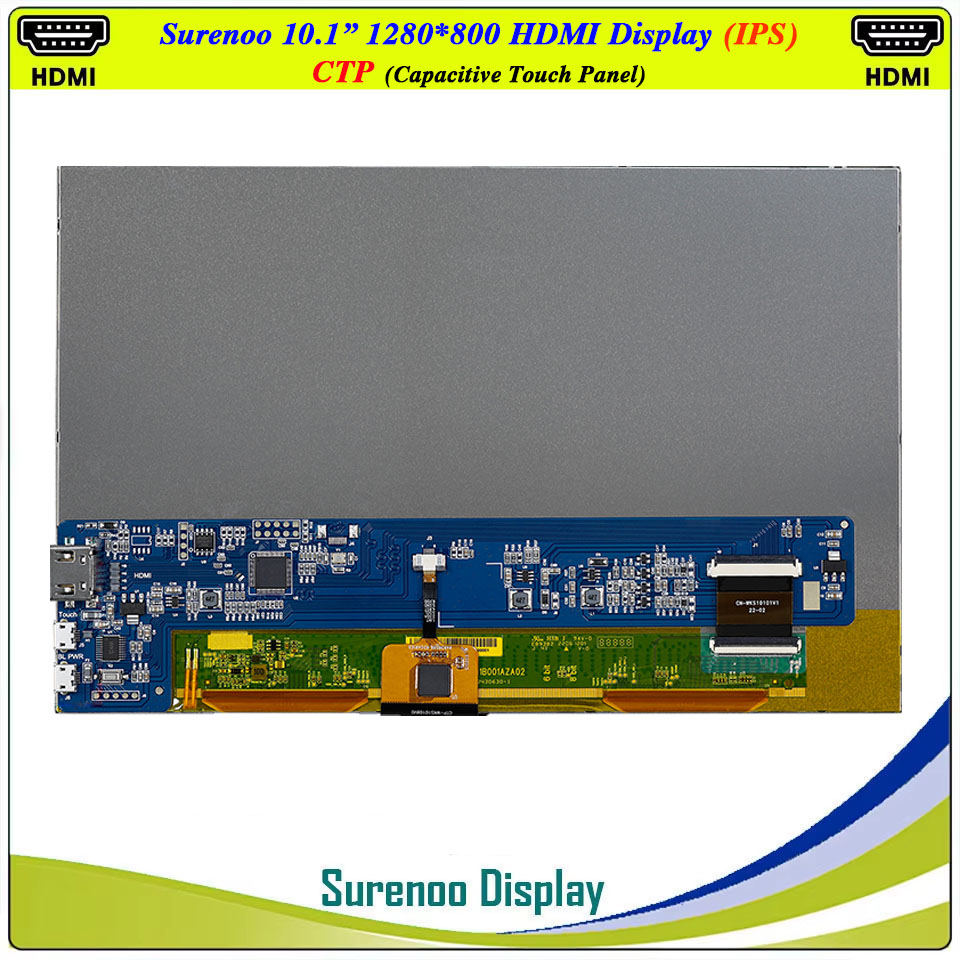 10,1-дюймовый ЖК-дисплей с раз – обзор и цена Raspberry Pi 10.1 Inch Capacitive Touch Screen Ips